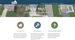 Desktop Screenshot of hvacsave.com